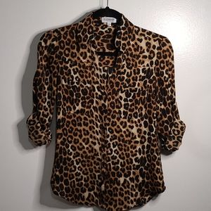 Cheetah Print Blouse